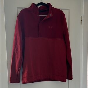 Under Armour deep red Golf Pullover